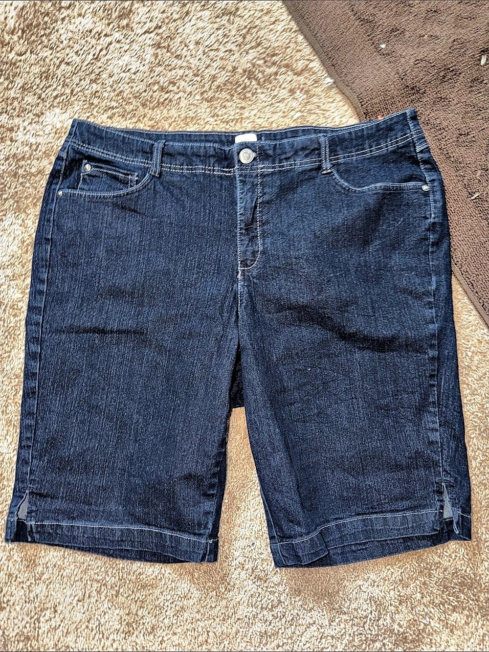 NYDJ Avery Denim Bermuda Shorts Blue Size 22W